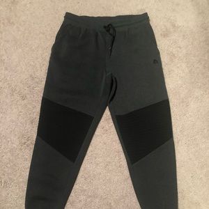 Mens RBX size L sweatpants. Dark grey with black. Drawstring waist. Back pocket.